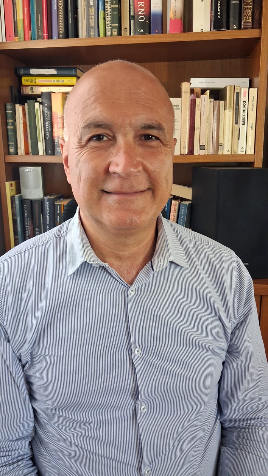 Riccardo Fabrizi nel suo studio